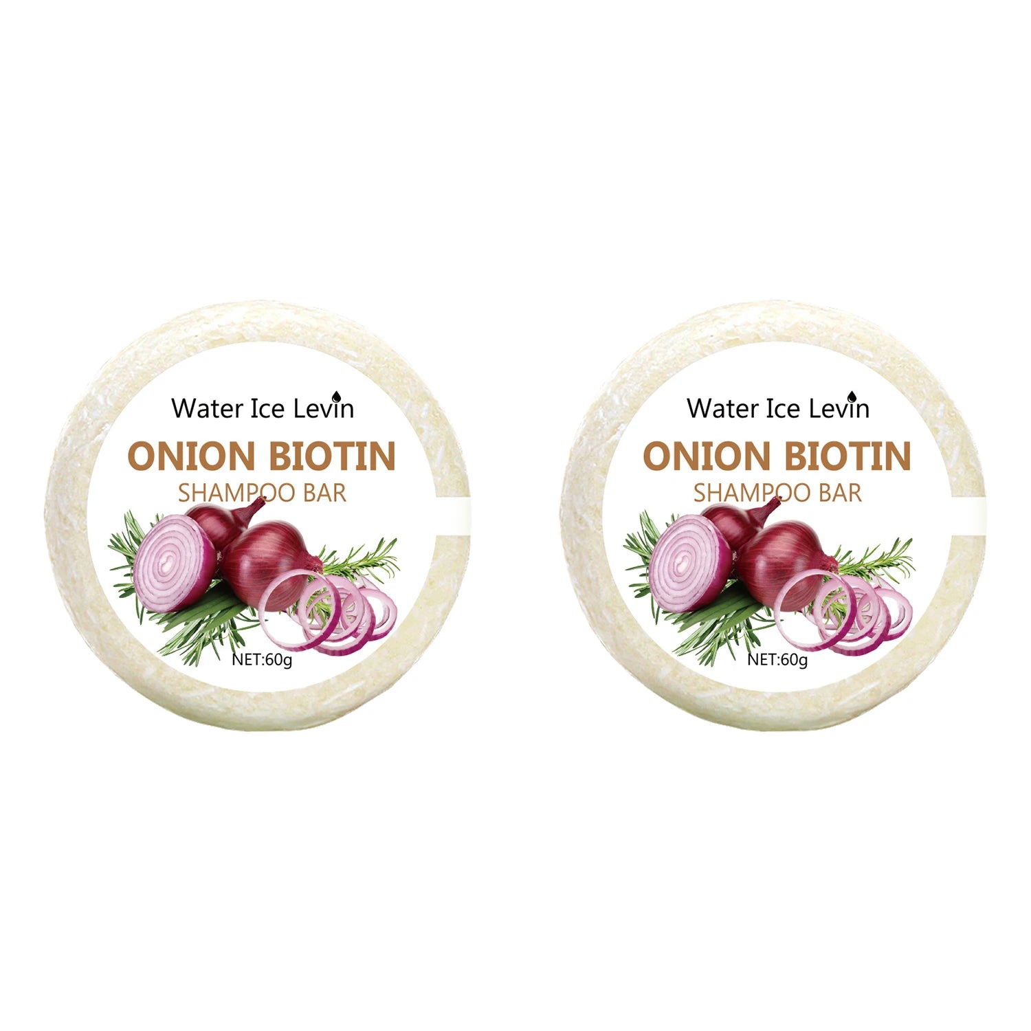 Onion Biotin Shampoo Bar. Strengthens Hair, Repairs Split Ends, Removes Dandruff. Pure Natural Care. 60g. Eternal Bloom Co