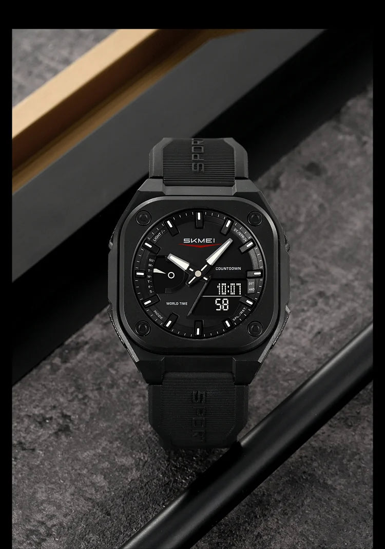 SKMEI Waterproof Daylight Saving Time Quartz Watches For Mens Women Sports Digital Electronics Wristwatches Relógios Masculino Eternal Bloom Co