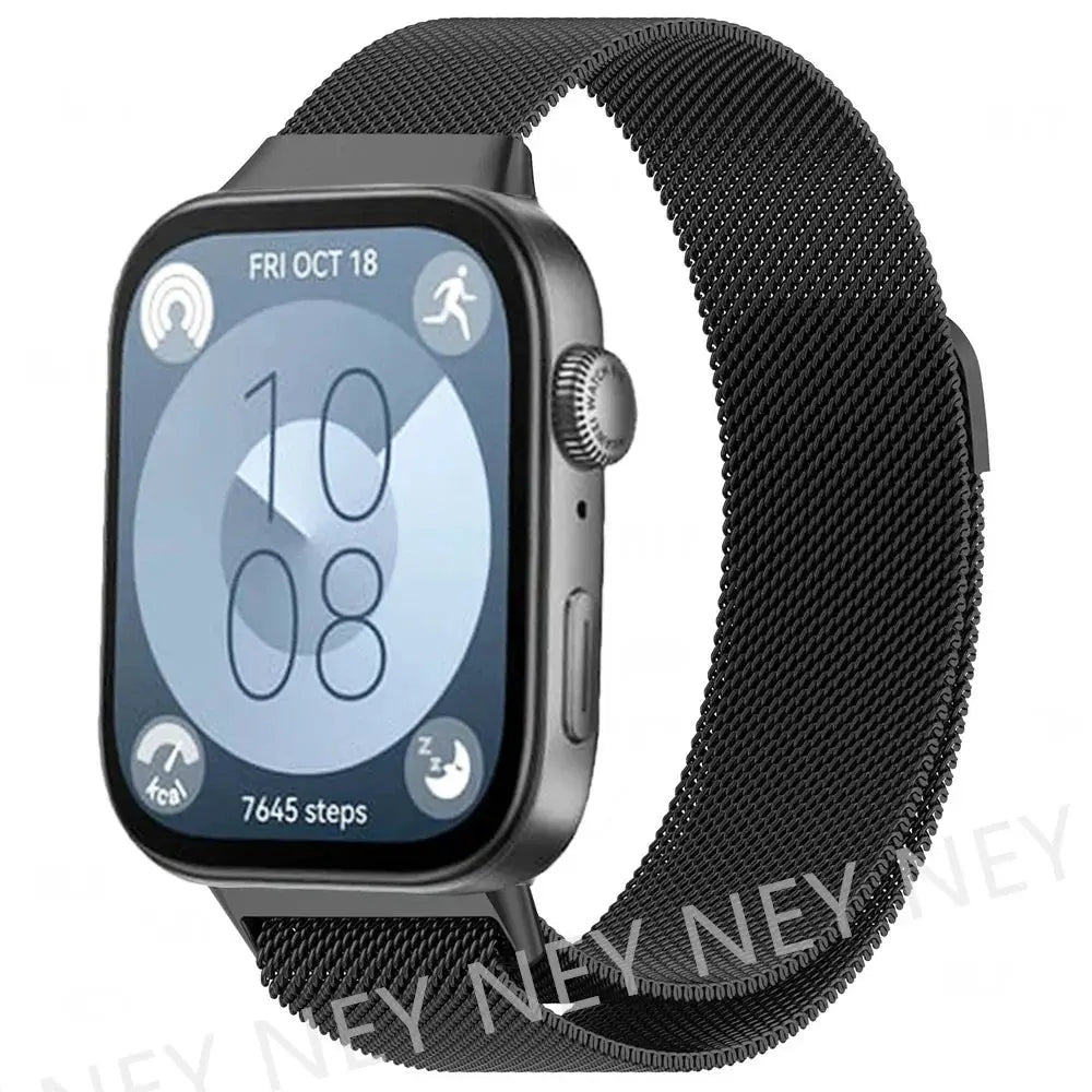 Milanese Loop Band For Huawei Watch FIT 3-4 Strap smart Magnetic stainless steel correa Huawei watch fit 4 pro bands Accessories Eternal Bloom Co