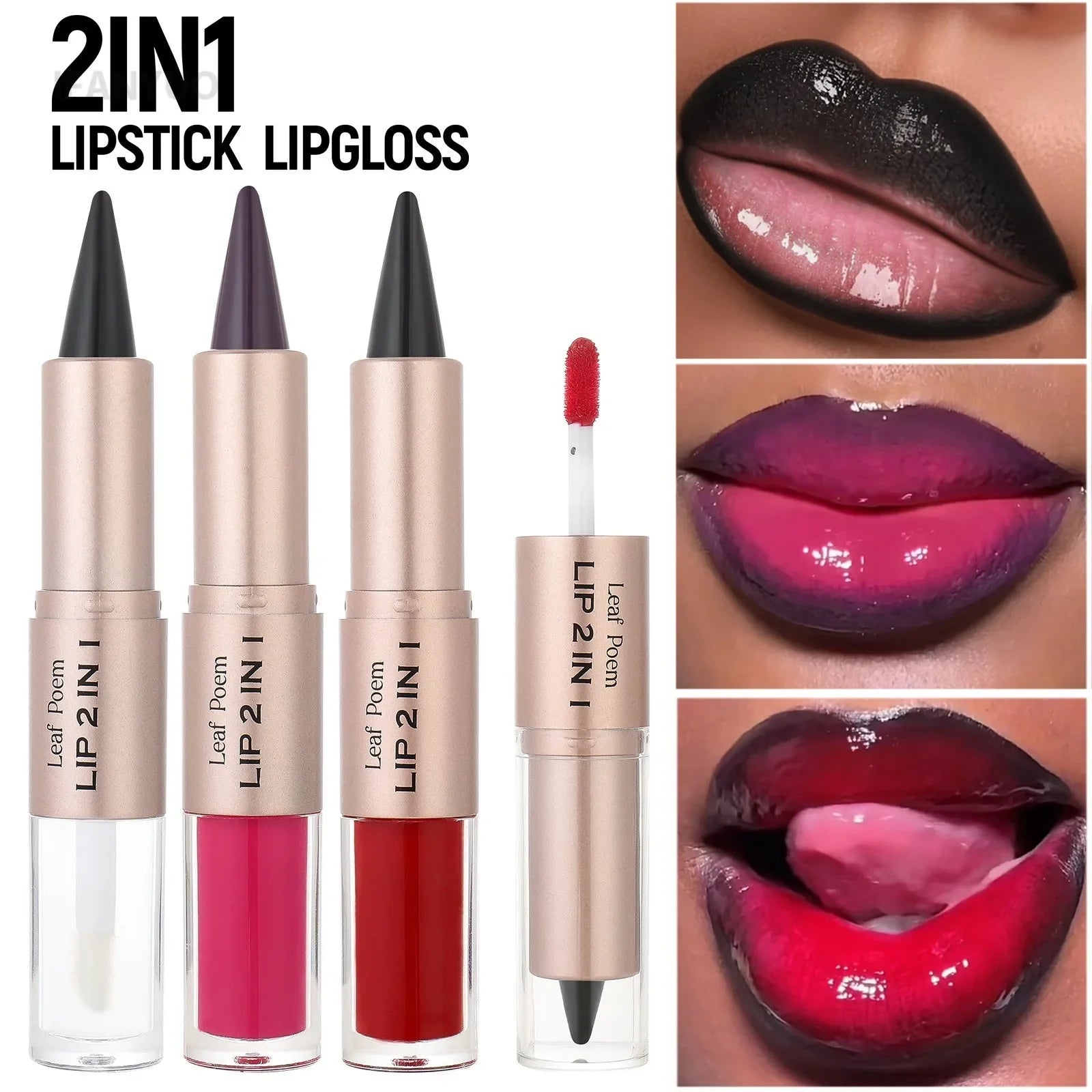 Tapered Lip Liner Lipstick Pen Matte Black Brown Velvet Lipstick Outline Contour Lipliner Water Mirror Moisturizing Lipgloss Eternal Bloom Co