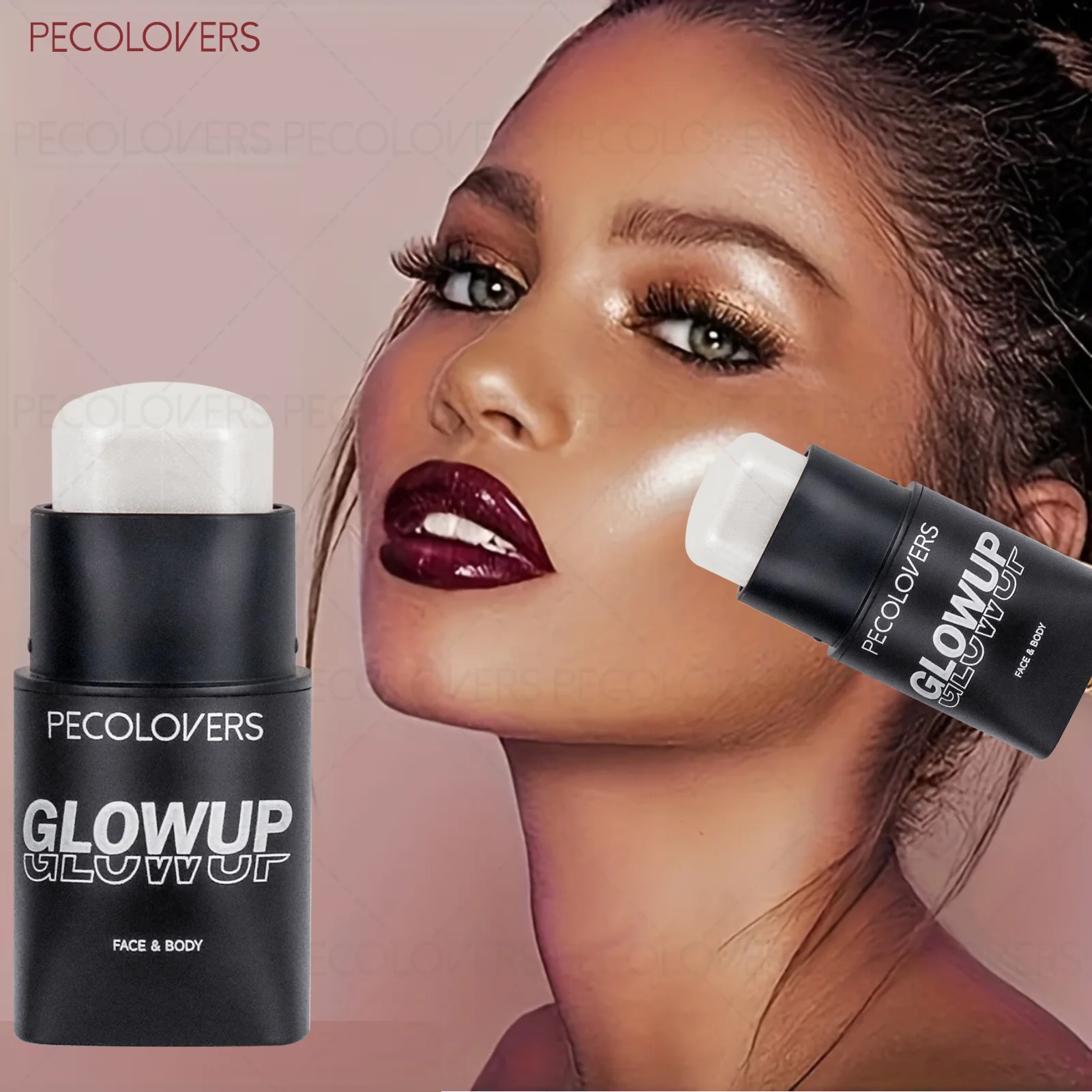 1 Pcs Waterproof Face Highlight Stick, Long-lasting Natural Finish for All Skins, Highlight & Contour & Concealer 3D Face Eternal Bloom Co