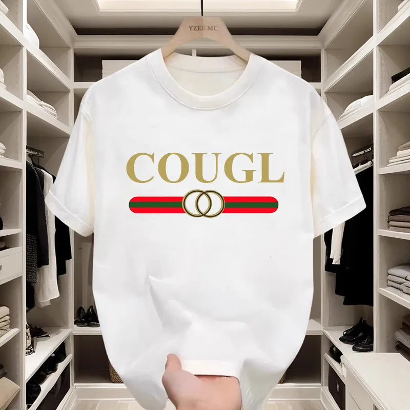 High-end Light Luxury Short-sleeved T-shirt for Men, A New Summer Fashion and Versatile Half-sleeved Round-neck Top for Men Eternal Bloom Co