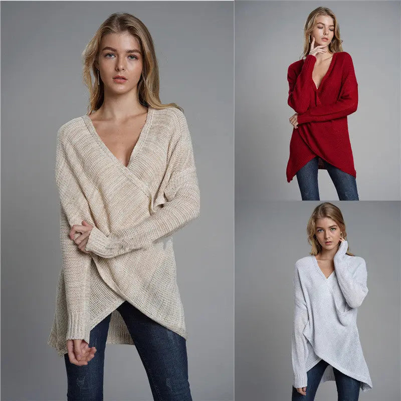 Knit Sweater Pullover Sweater Women's Clothing ODMPOD