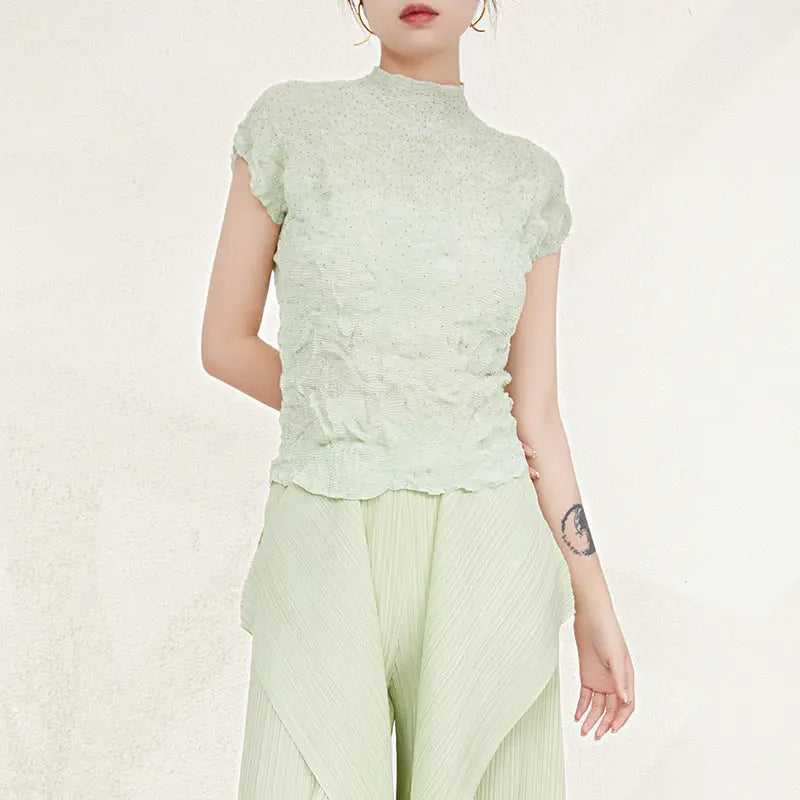 Women's High-grade Peplum Top Bottoming Shirt ODMPOD