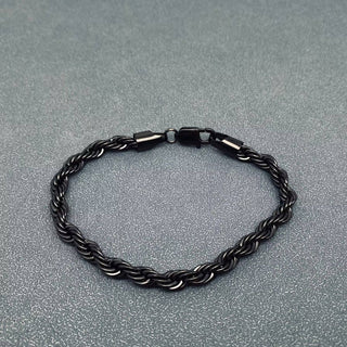 18K Gold-plated Twist Chain Stainless Steel Bracelet - MJ/BC