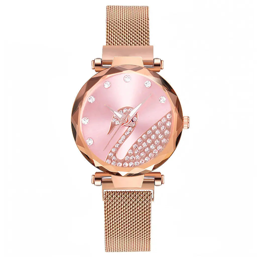 Starry Sky Womens Watch Lazy Little Swan Ladies Timepiece Eternal Bloom Co