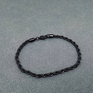 18K Gold-plated Twist Chain Stainless Steel Bracelet - MJ/BC