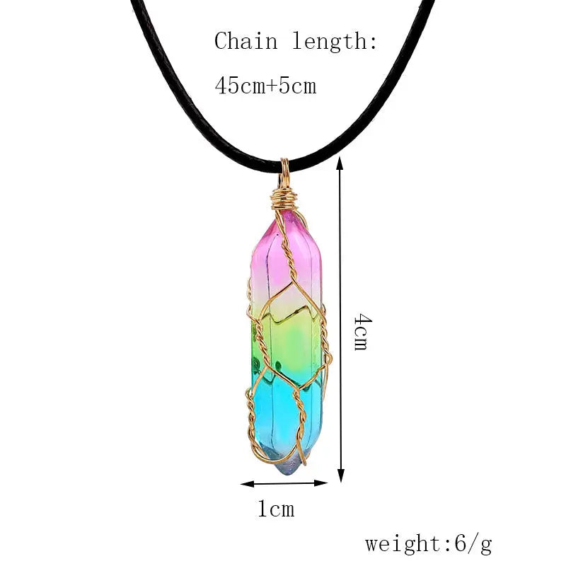 Women's Transparent Geometric Diamond Crystal Necklace Eternal Bloom Co