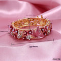 Painted Butterfly And Flower Open Bangle ODMPOD