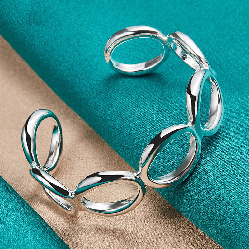 Silver Round O Bangle Jewelry ODMPOD