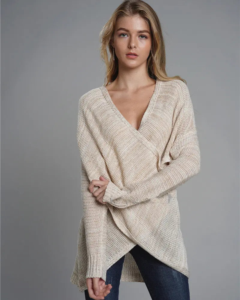 Knit Sweater Pullover Sweater Women's Clothing ODMPOD