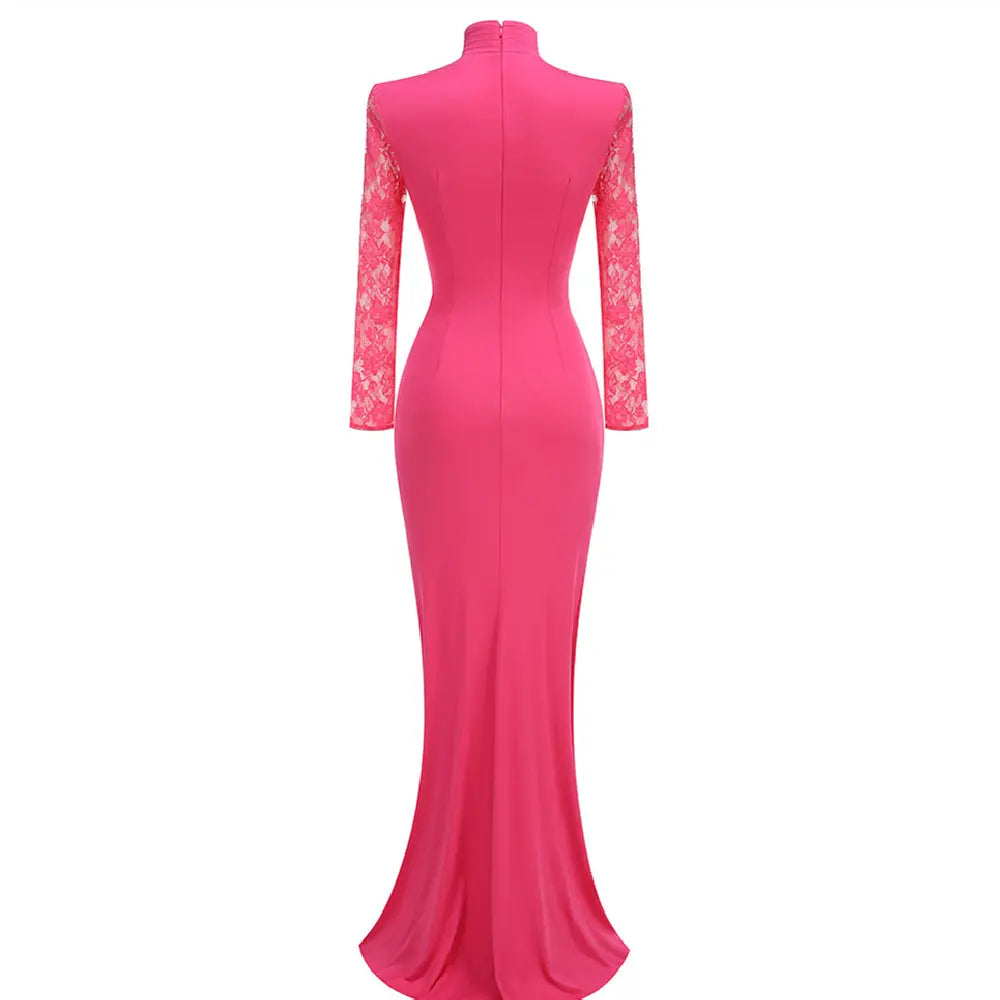 Vintage Lace Pleated Waist Tight Dress Eternal Bloom Co