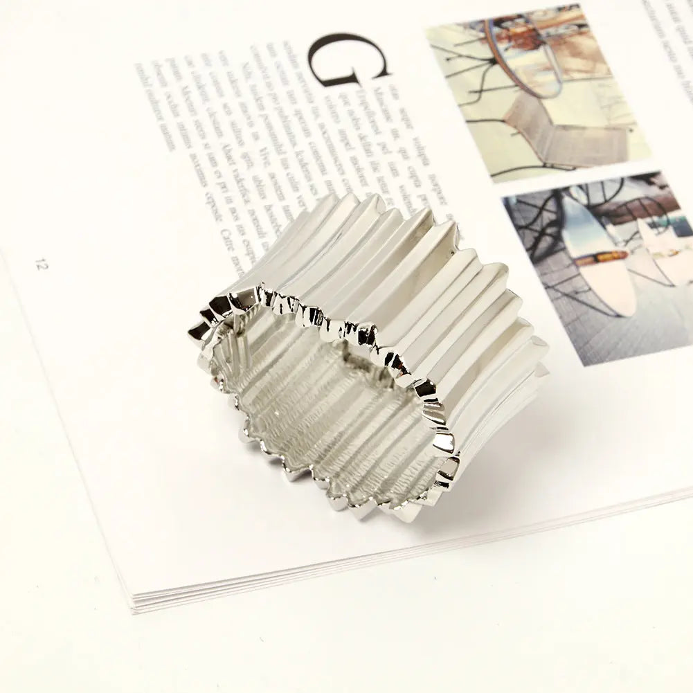 Popular Jewelry Irregular Bangle Exaggerated Wide Bangle In Europe And America ODMPOD