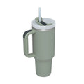 40 Oz Tumbler With Handle Straw Insulated, Stainless Steel Spill Proof Vacuum Coffee Cup Tumbler With Lid Tapered Mug Gifts For Valentine Lover Suitable For Car Gym Office Travel ODMPOD