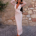 Cross Print Two-Piece Peplum Set ODMPOD